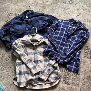 Aerie Bundle, Plaid Button-Down Shirts